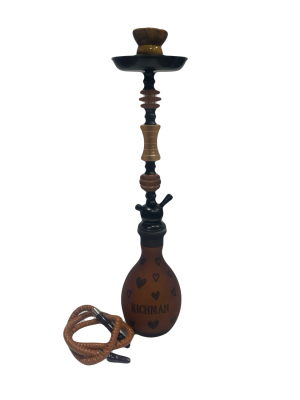 Кальян средний на 1 трубку 1023 (50 см) коричневый
