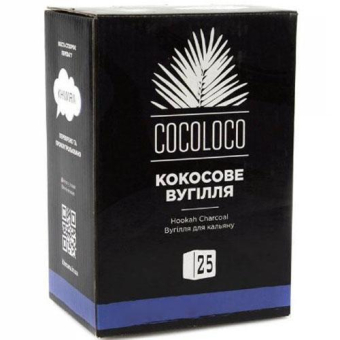 Кокосовый уголь для кальяна Khmara Cocoloco 1 кг ( 72 кубика )