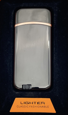 Зажигалка двух режимная Lighter 833 black ice 