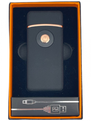 Зажигалка USB 2 режима газ и два импульса 789 черный мат