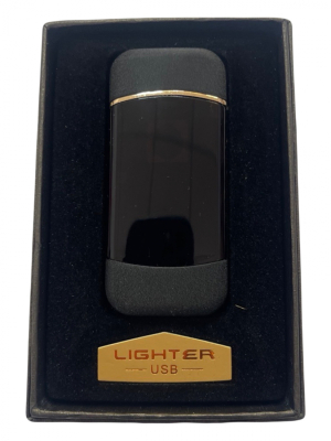Зажигалка USB спираль золото 41283