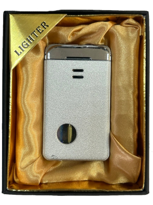 Запальничка двох режимна Lighter 825 silver