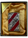 Запальничка Lighter 101-10 silver red
