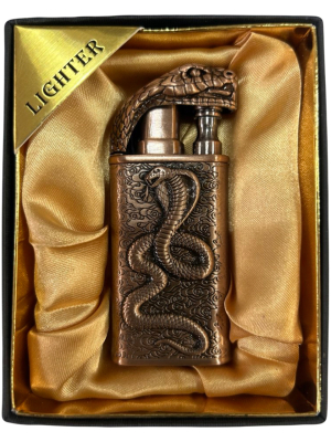 Запальничка двох режимна Lighter 874 snake bronze