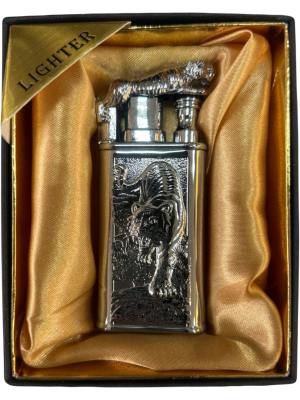 Запальничка двох режимна Lighter 874 tiger silver