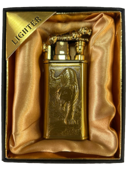 Запальничка двох режимна Lighter 874 tiger gold