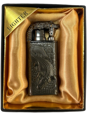 Запальничка двох режимна Lighter 874 crocodile black ice