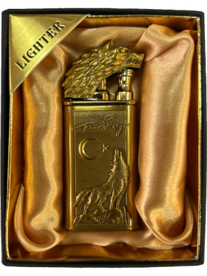 Запальничка двох режимна Lighter 874 wolf gold