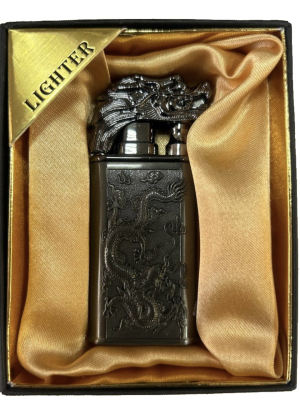 Запальничка двох режимна Lighter 874 dragon black