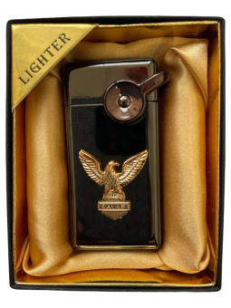 Зажигалка газовая Lighter 723 black ice eagle